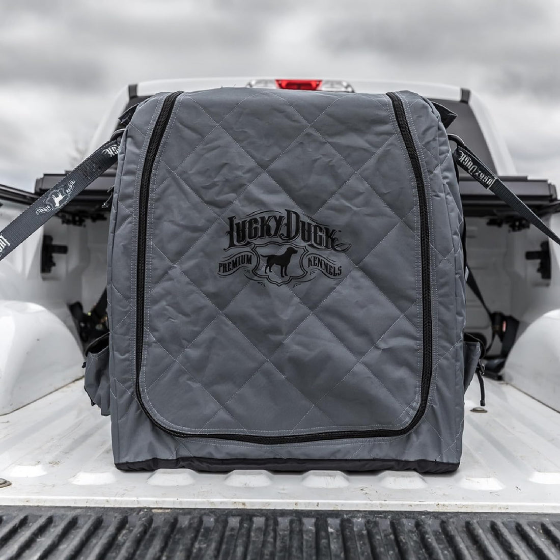 Lucky Duck Weather Protection Kennel Cover, Intermediate, Storm Grey