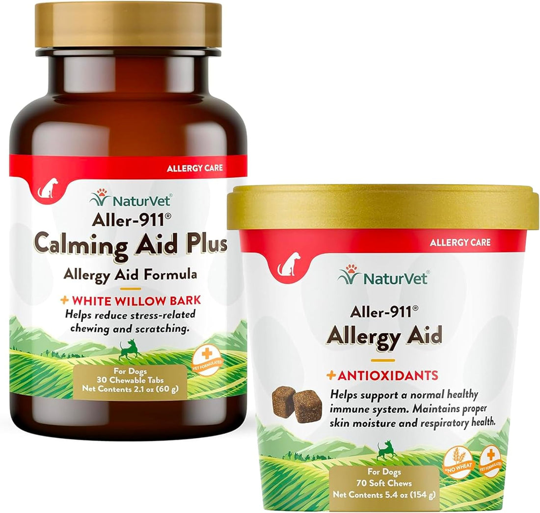 NaturVet Aller-911 Calming Aid & Allergy Aid Dog Supplement