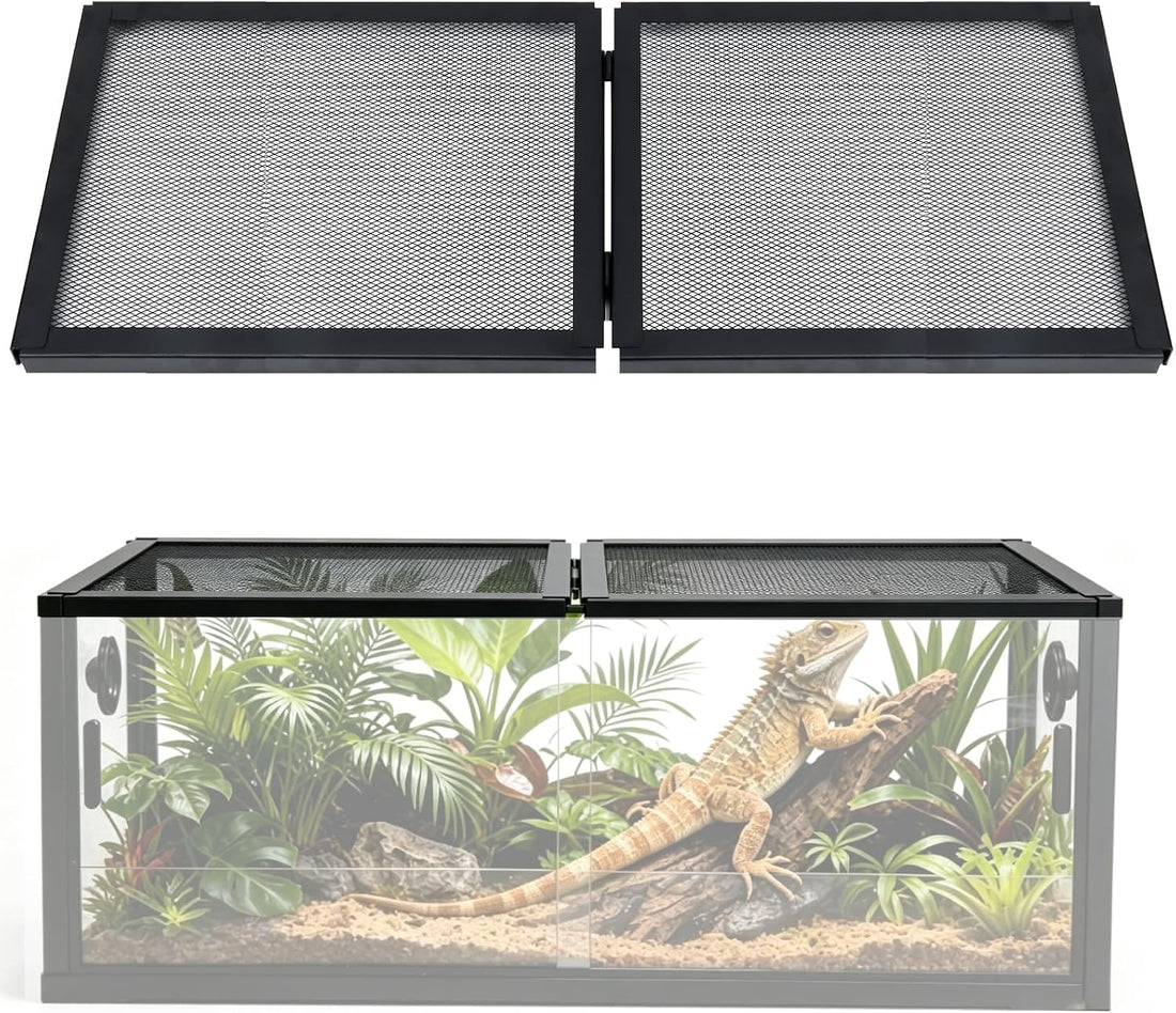 Hinged Screen Cover, Aquarium Lid for 20 Long/29 /37 Gallon Fish Tank