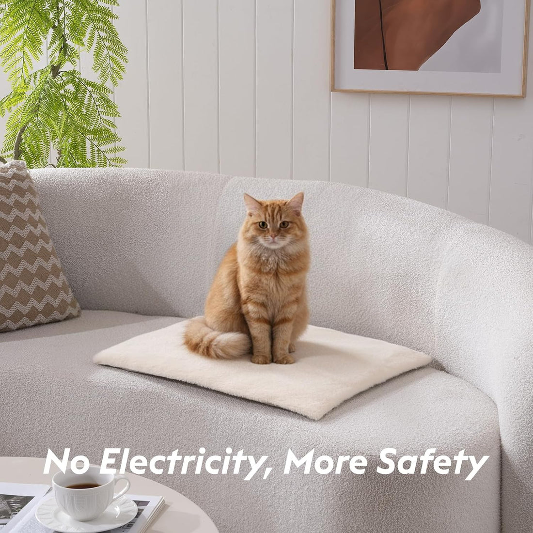 FunFurry Self Warming Cat Bed, Heating Cat Pad