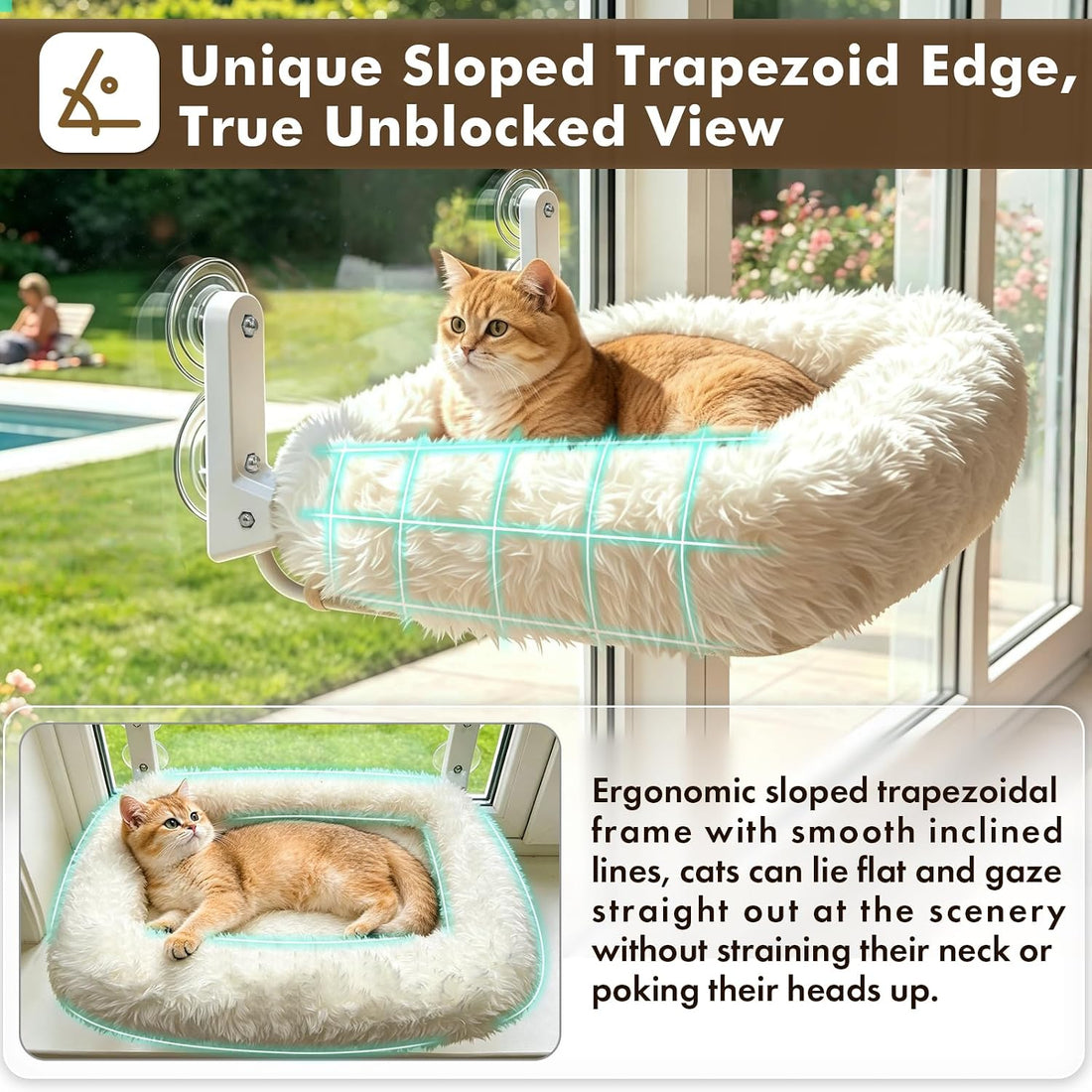 Zoratoo Foldable Cat Window Perch