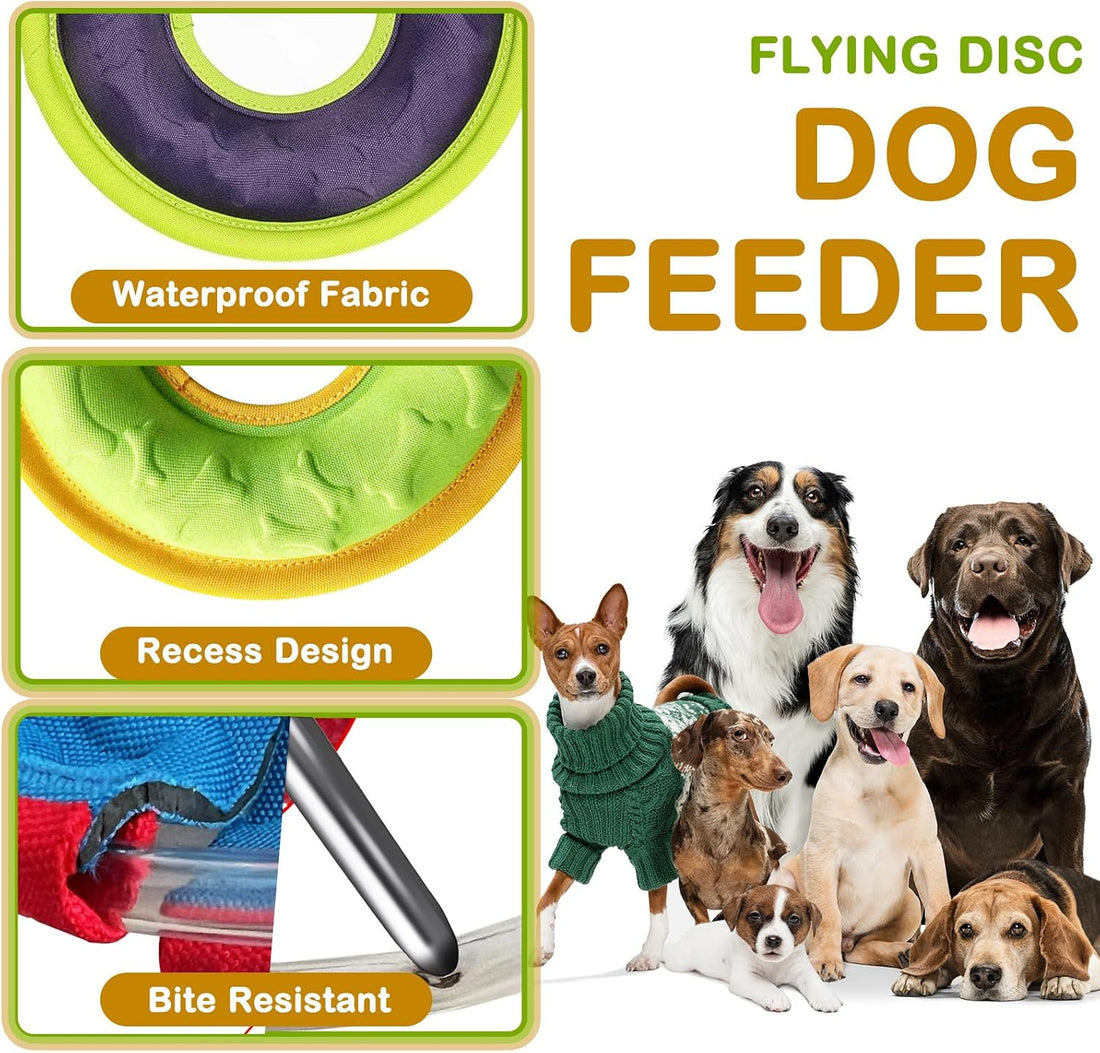 Dog Flying Disc, 9" Dog Flyer Toys for Medium/Large Dogs