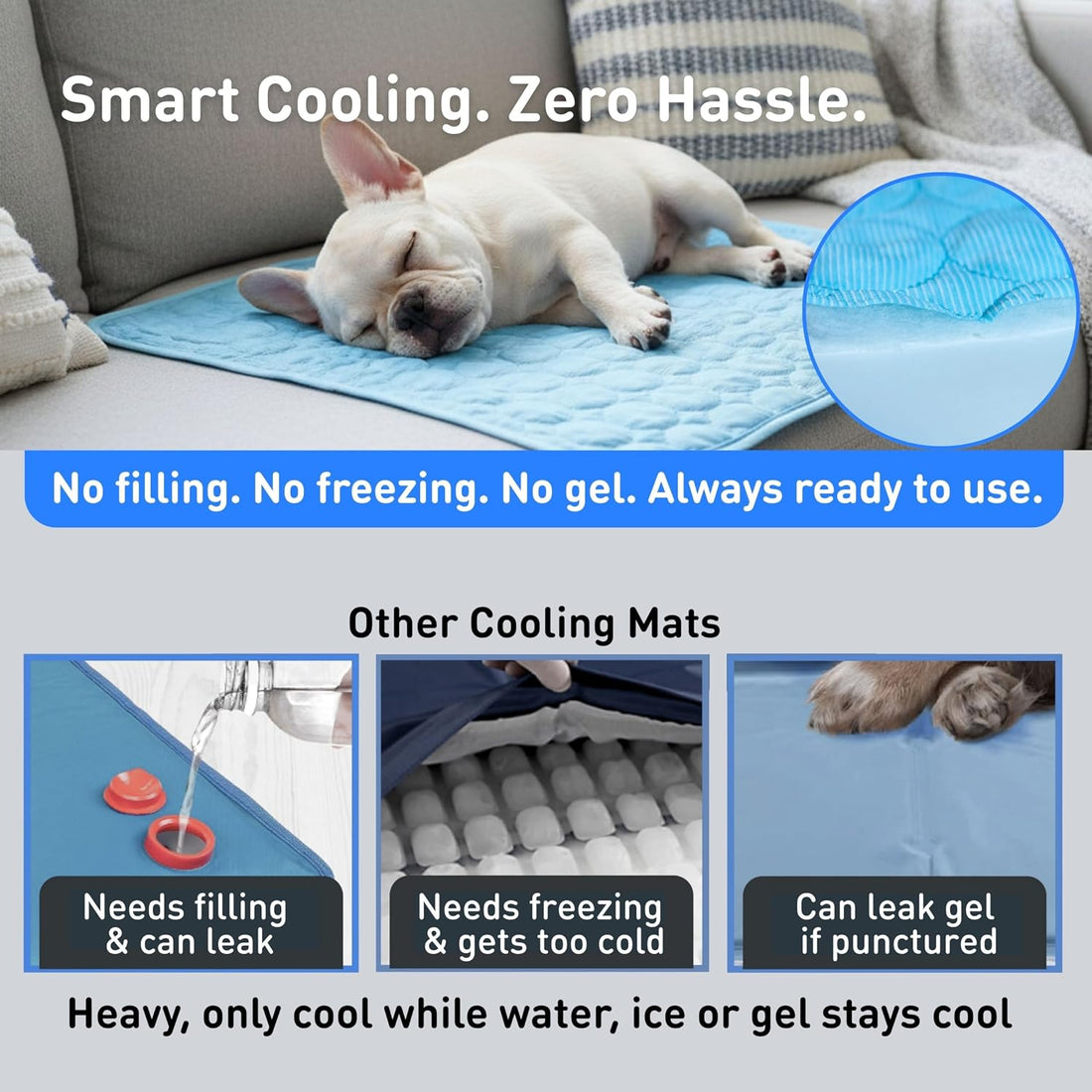 INSPECTOR TAIL Dog Cooling Mat, Indoor & Outdoor