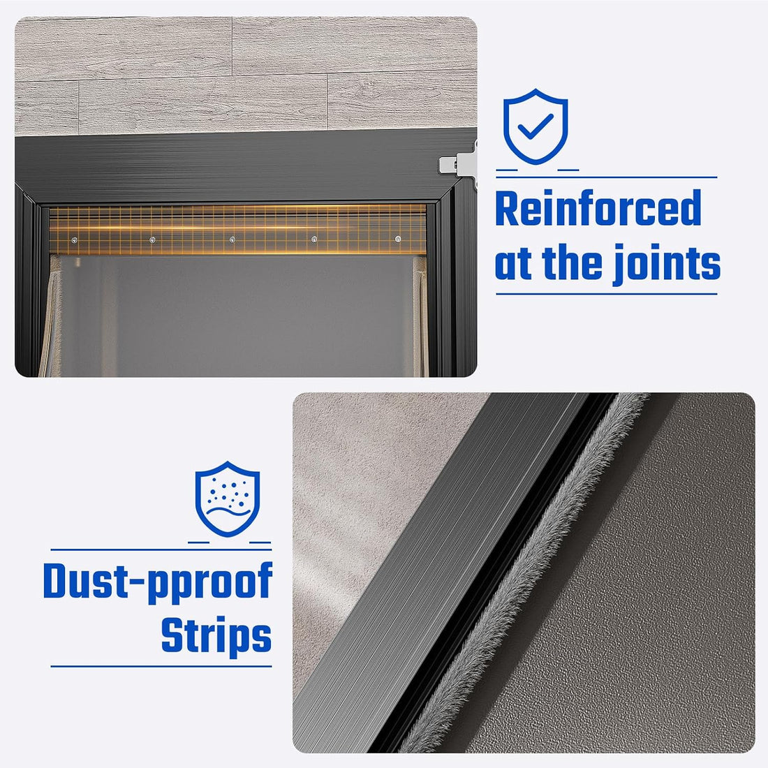 Dog Door for Wall, All Aluminum Large Doggy Door Doggie door