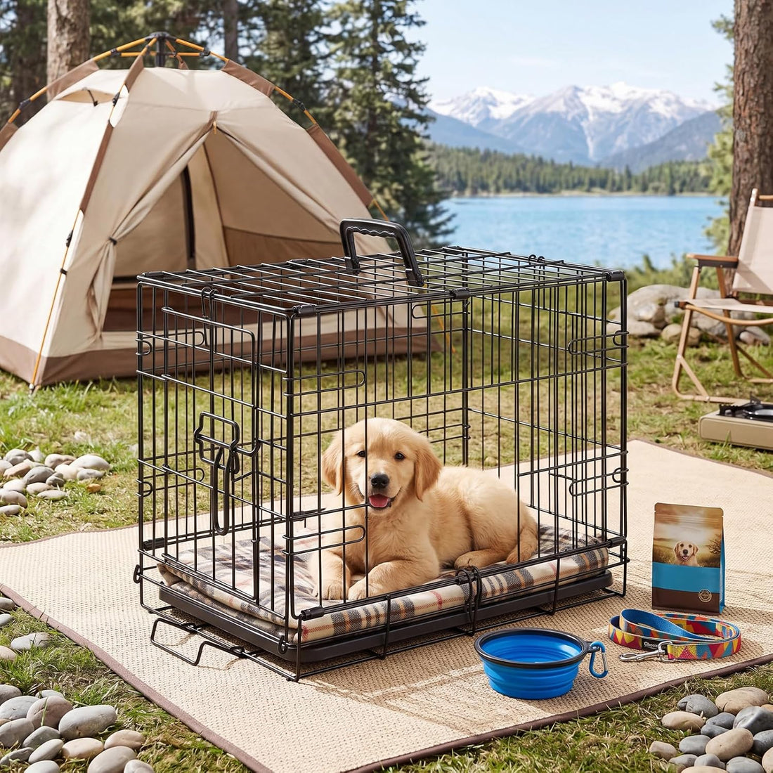 Sweetcrispy 24 Inch Single Door Dog Crate