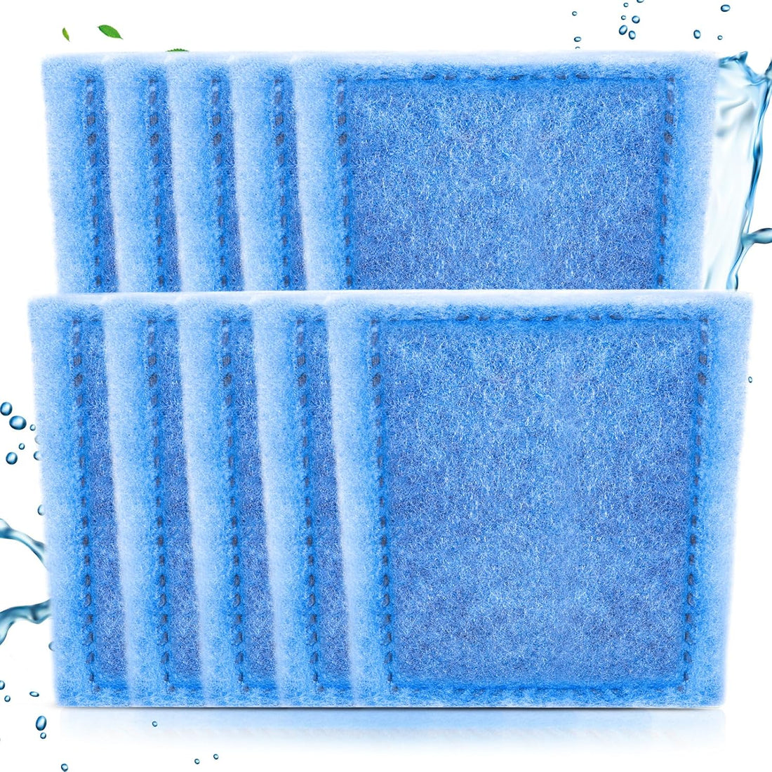 8 Pack Rite-Size C Filter Cartridges Compatible with MarineLand