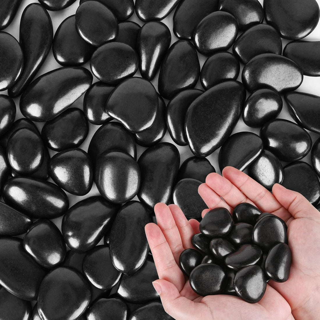 River Rocks for Plants 11.25 LB Small Decorative Pebbles 1"-1.5"
