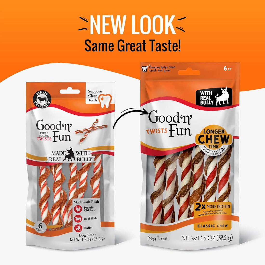 GOOD 'N' FUN Triple Flavor Twists with Bully Chews
