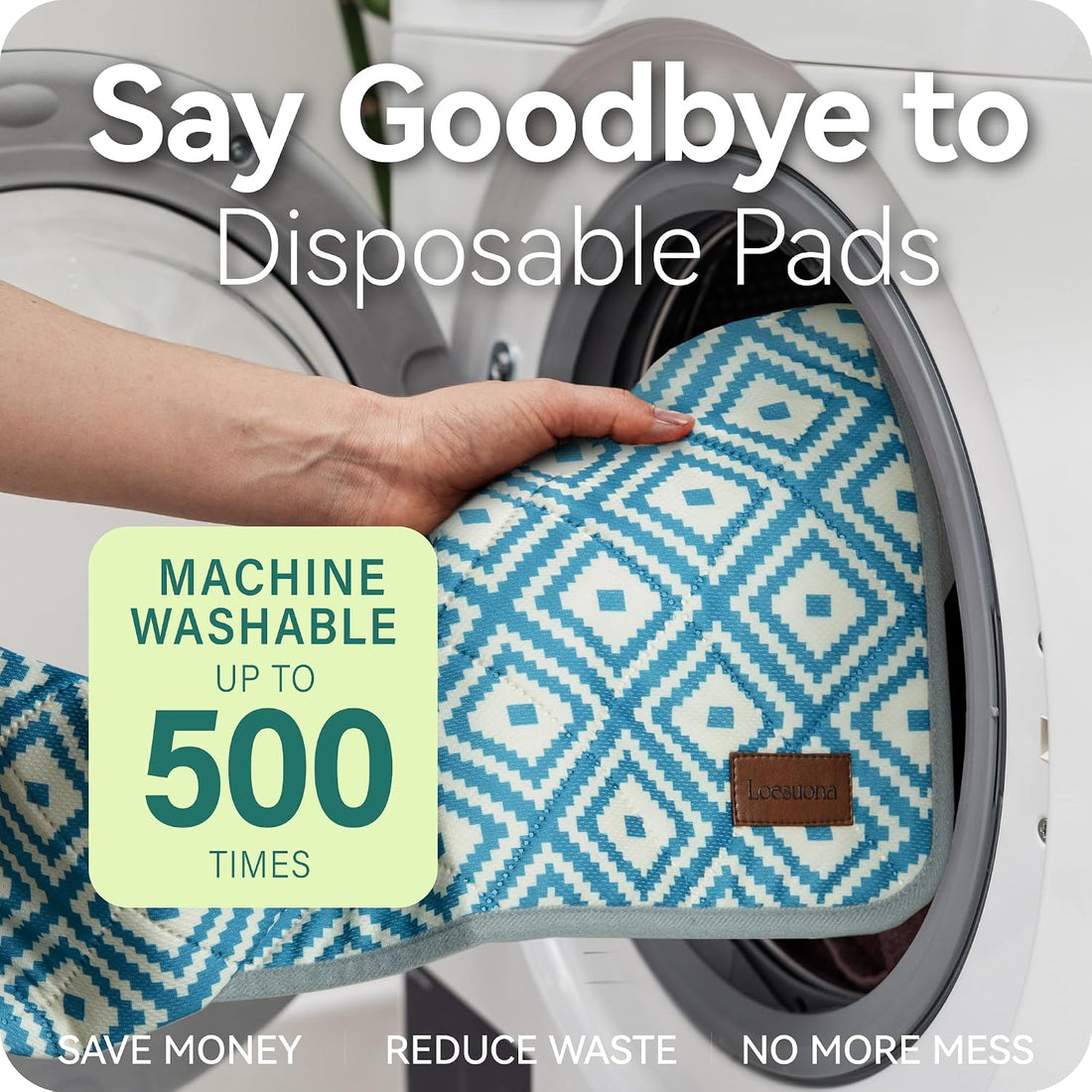 Loesuona Washable Pee Pads for Dogs