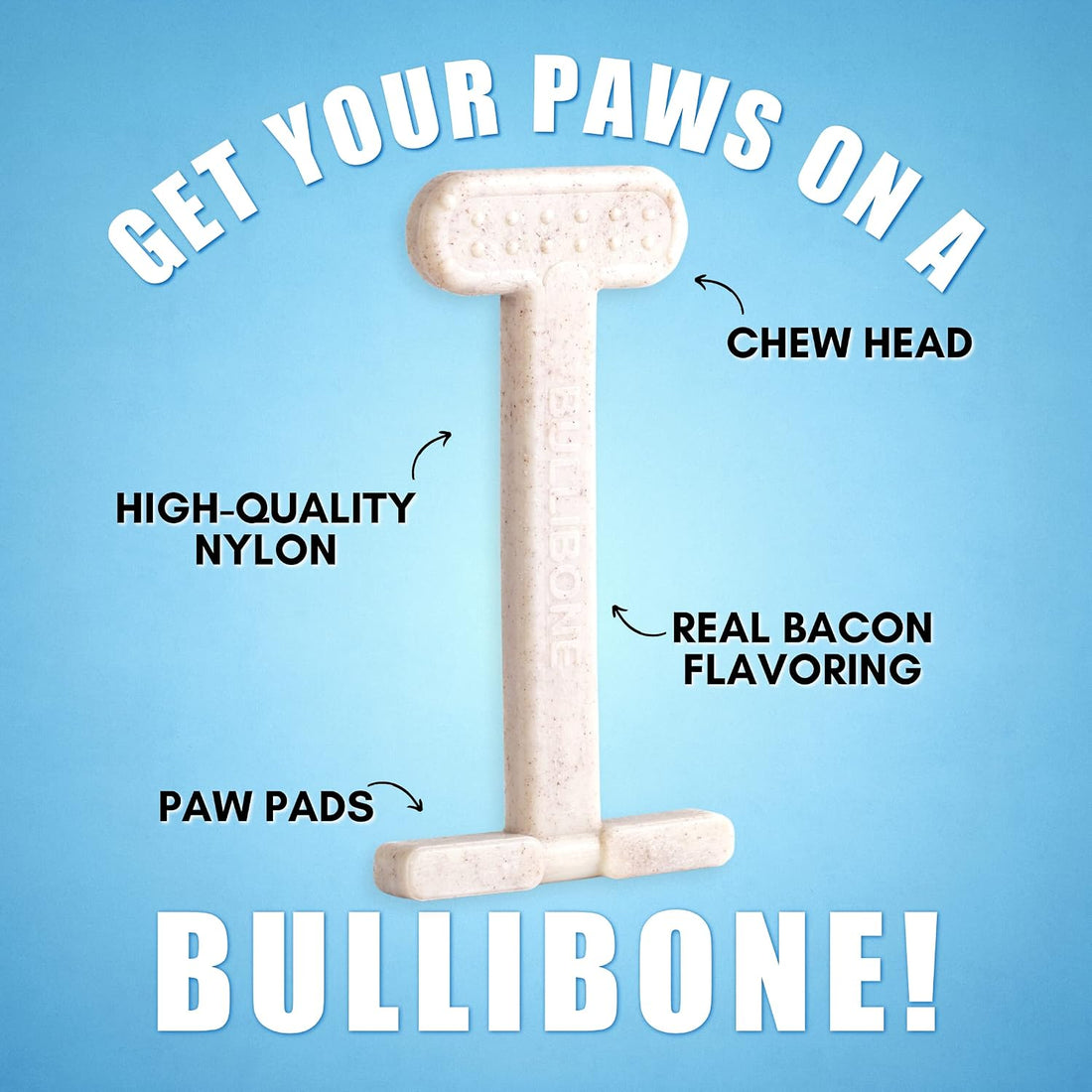 Bullibone Nylon Dog Chew Toy for Aggressive Chewers