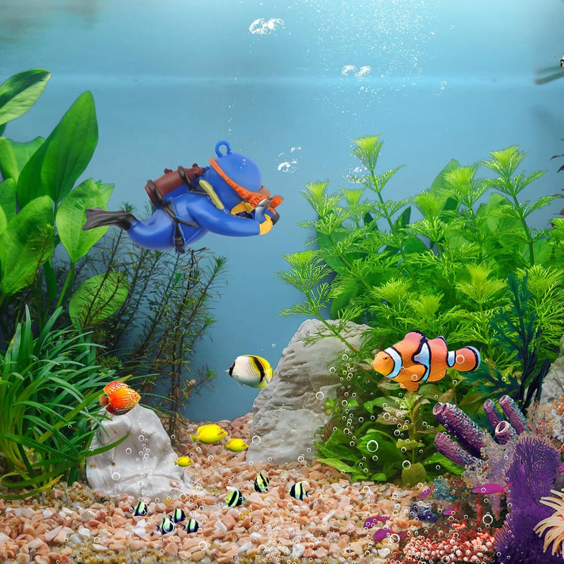 onesimcr Floating Fish Tank Decorations, Aquarium Decorations