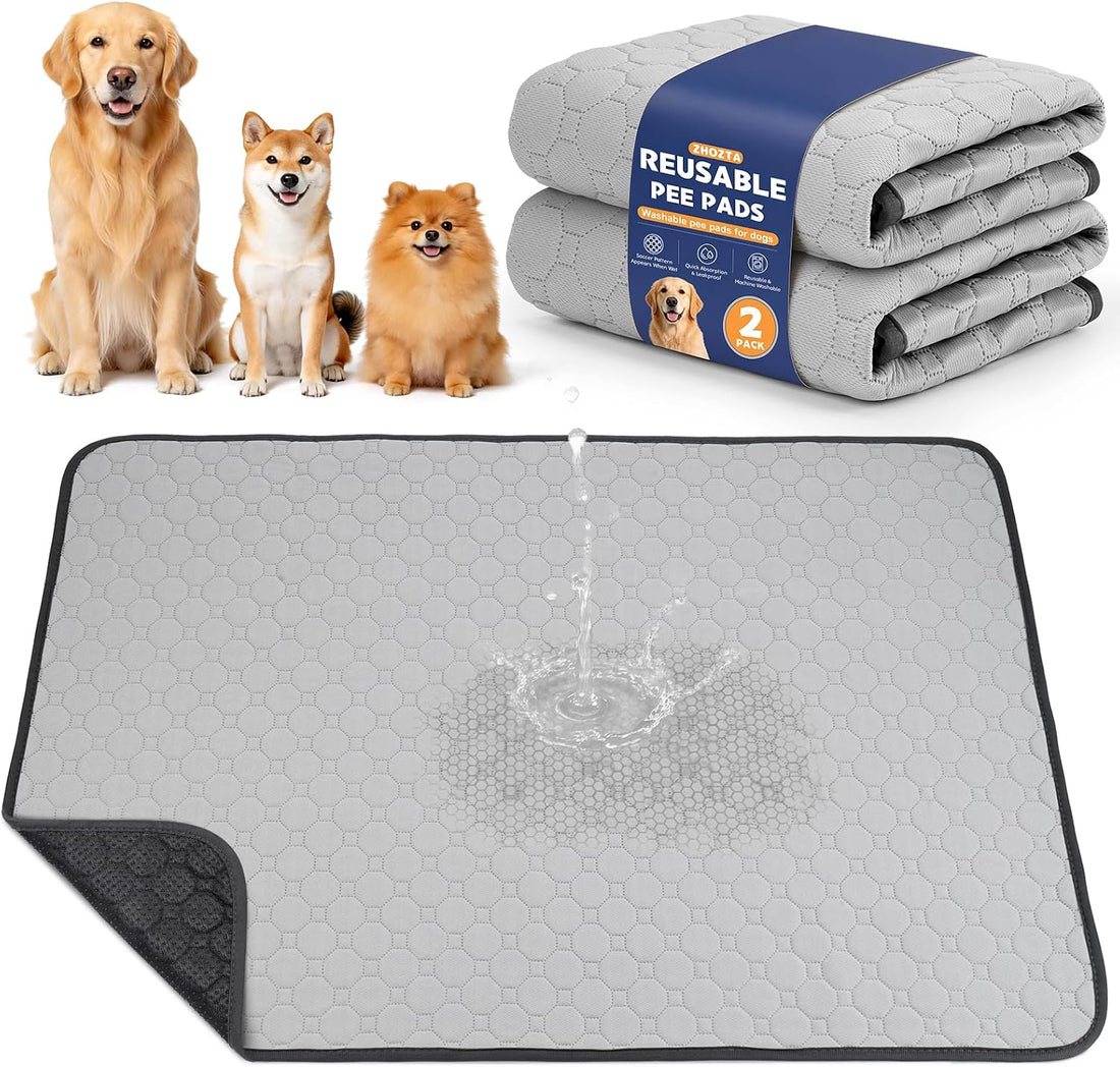 2 Pack Washable Pee Pads for Dogs, 36" x 36"