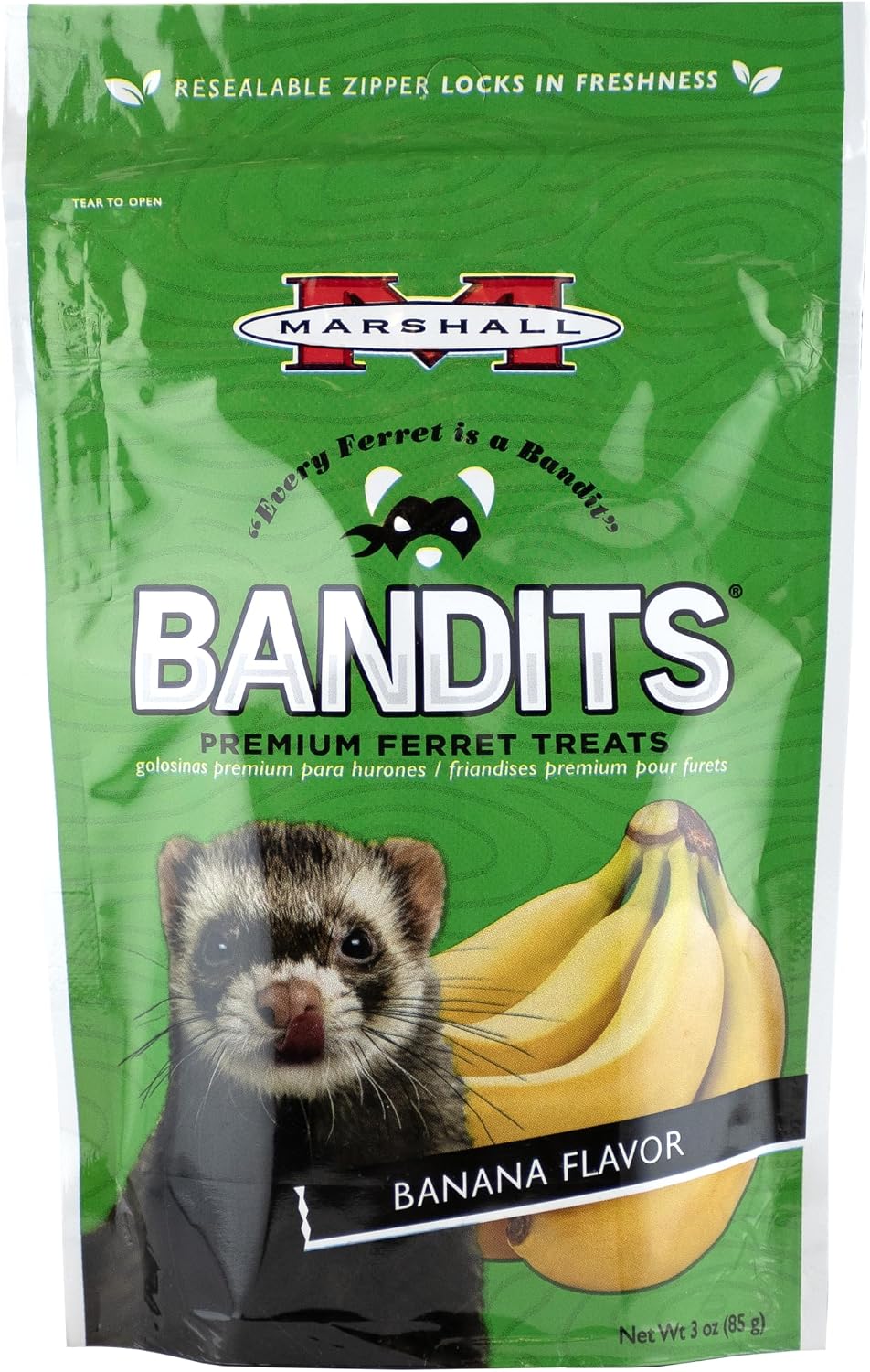 Marshall Bandits Premium Ferret Treats – Peanut Butter Flavor – 3 oz