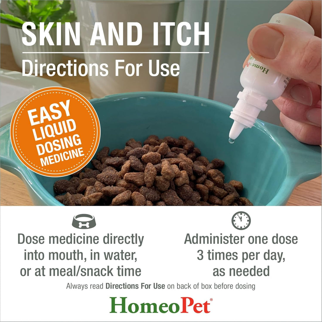 HomeoPet Skin and Itch, Safe and Natural Itch Relief for Dogs and Cats