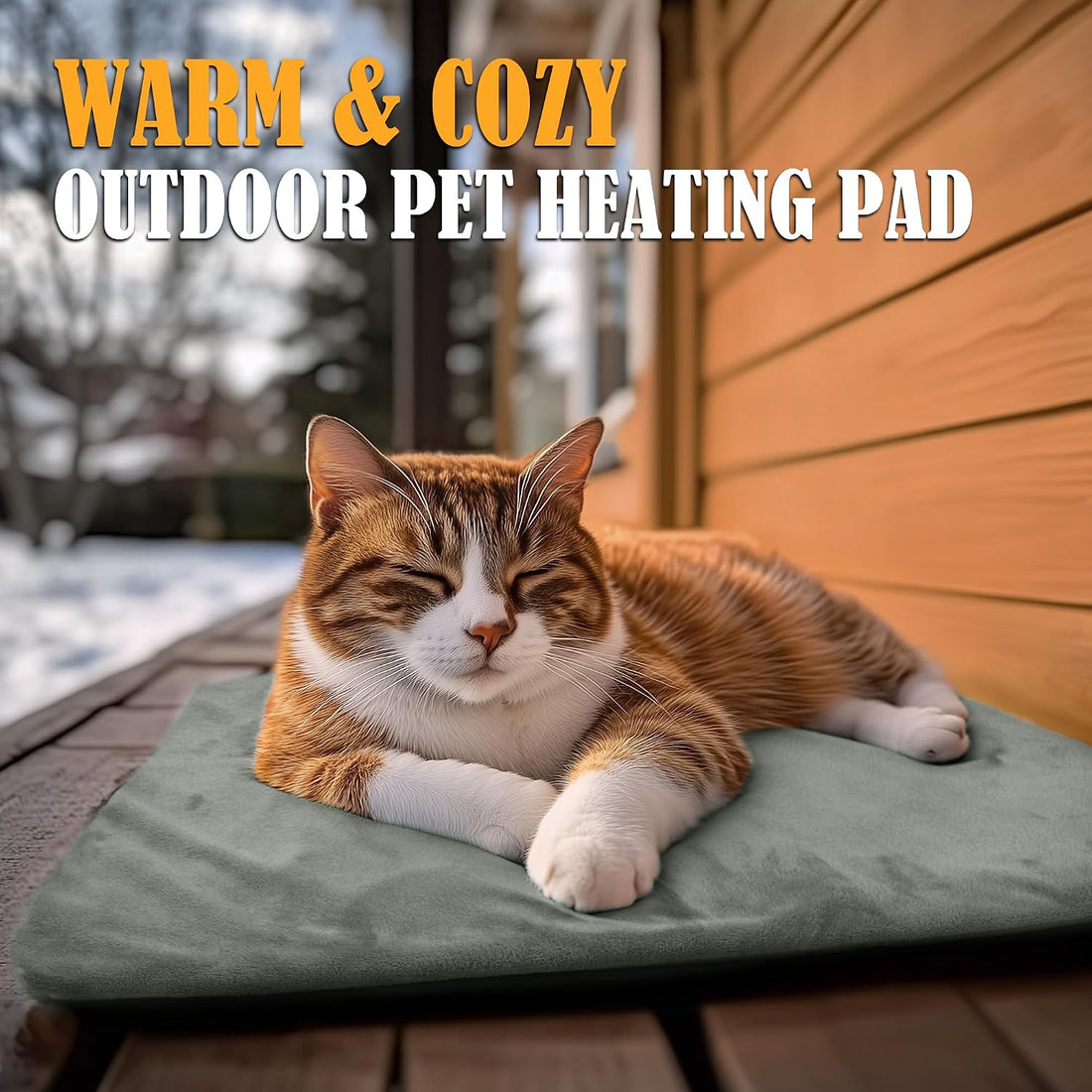 PETNF Outdoor Pet Heating Pad for Cats & Dogs