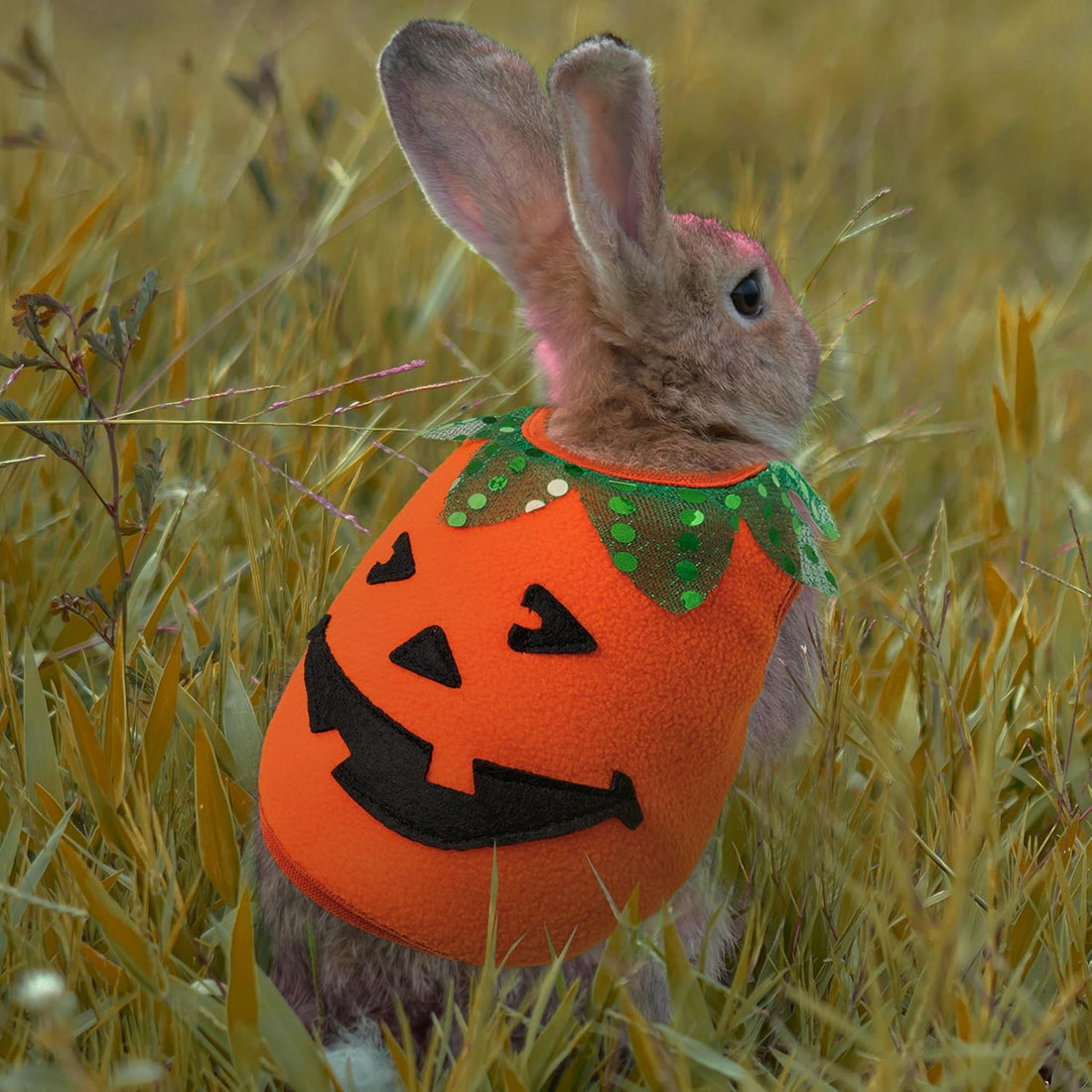 Halloween Guinea Pig Clothes, 2 Pack Soft Small Pet Vest Outfits