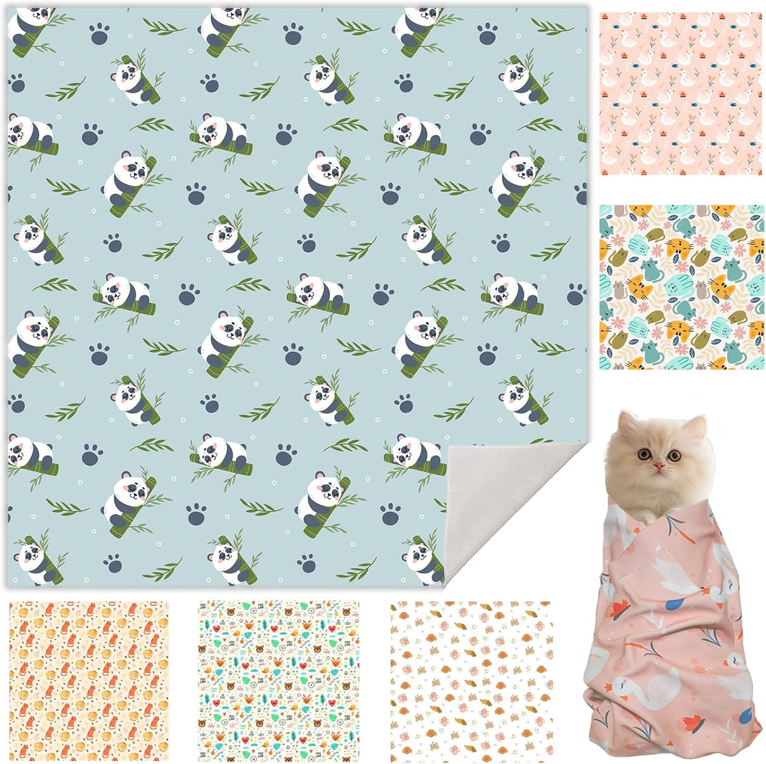 27.6" Cat Grooming Wrap, Cat Wrap for Cutting Nails