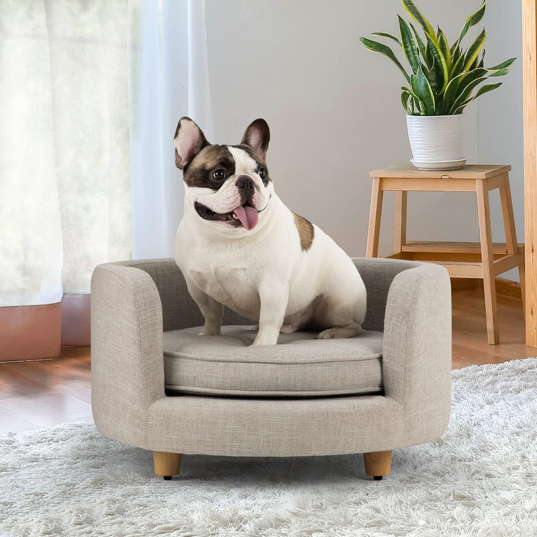 dCee Round Dog Sofa - Cat Couch Holds up to 50 Lbs