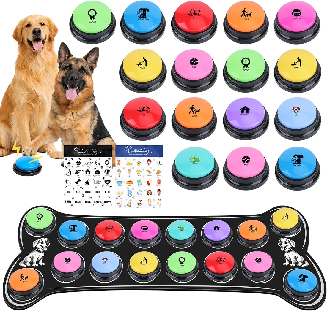 Dog Talking Buttons for Communication, 12 Pack