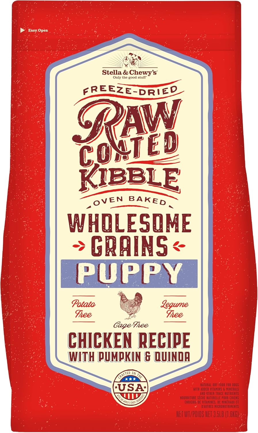 Stella 3.5Lb Raw Coated Puppy Kibble
