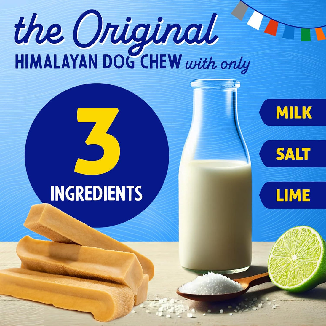 Himalayan Dog Chew, The Original Yak Cheese Dog Chews