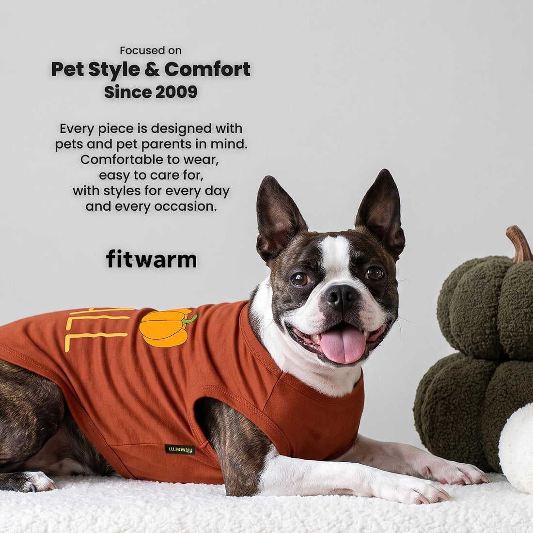 Fitwarm I Love Fall Dog Shirt