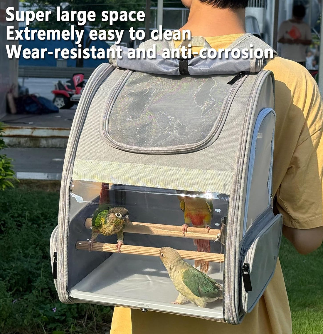 Bird Carrier,Travel Bird Cage,Bird Backpack for Small Birds