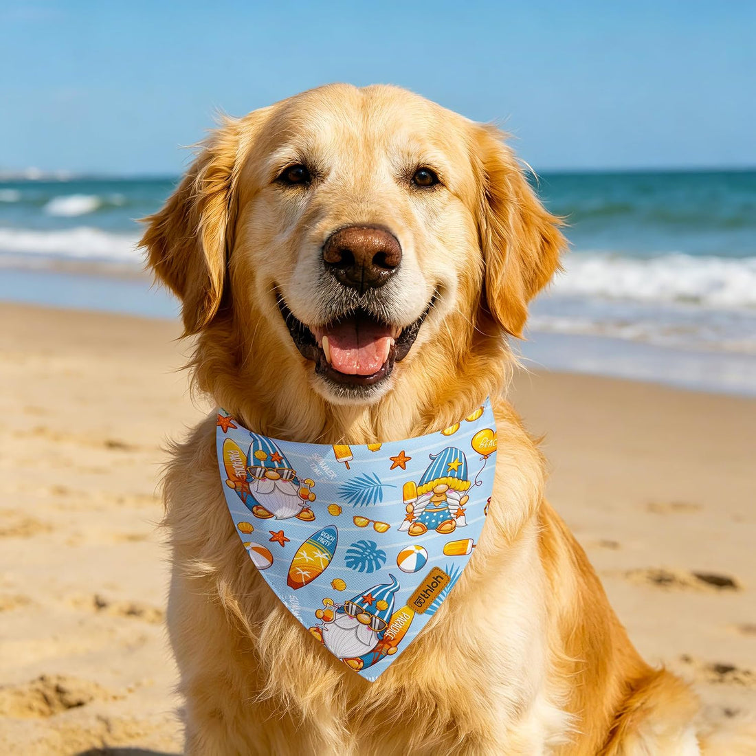 Fall Dog Bandanas - 2 Pack Thanksgiving Dog Bandana with Snap Button