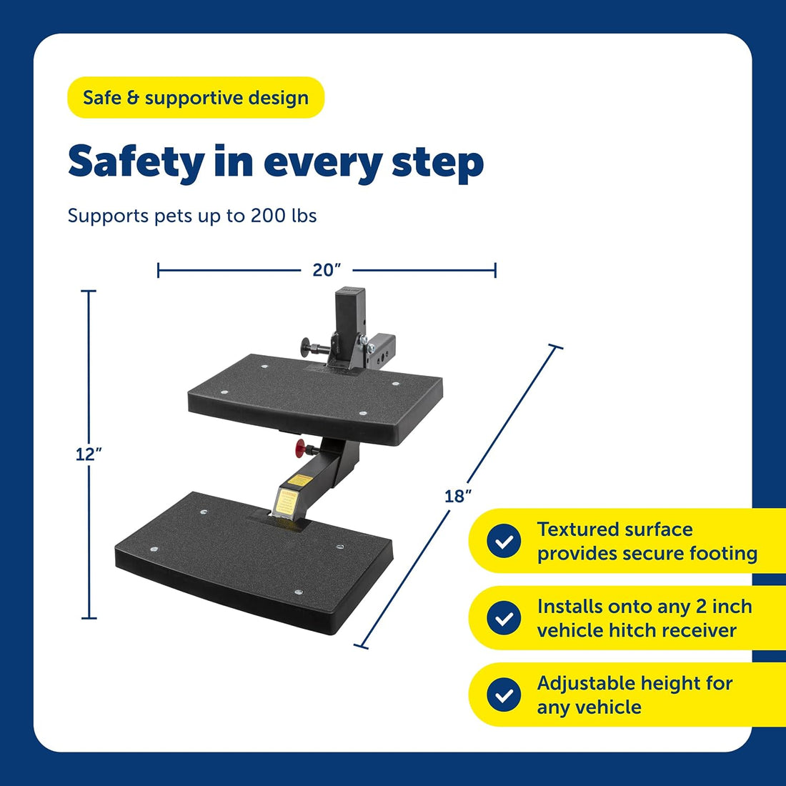 PetSafe Happy Ride PupSTEP HitchStep Dog Stairs