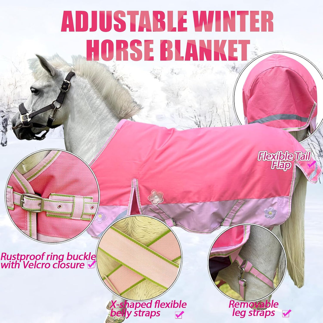 1200D 250g Fills Pony/Miniature/Weanling/Donkey Waterproof Horse