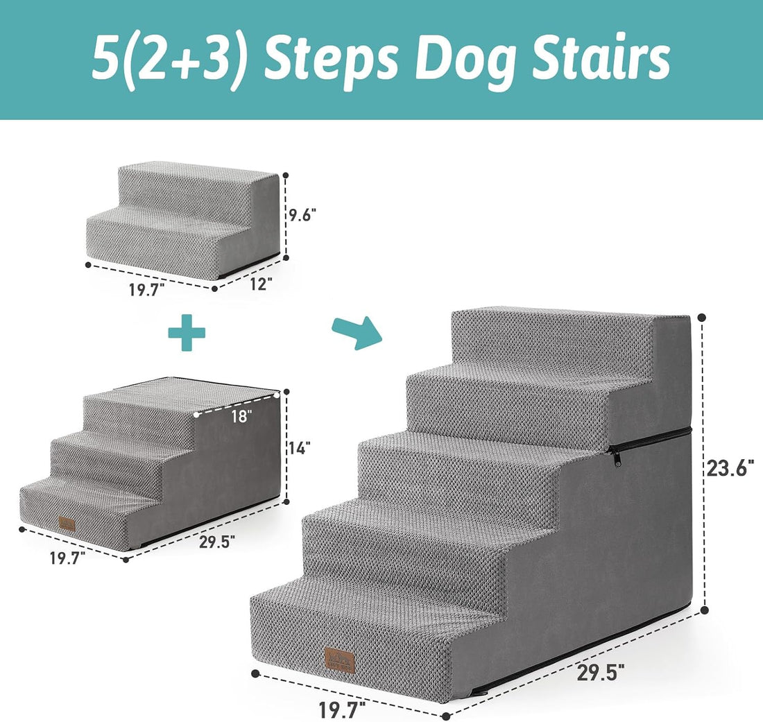 COZY KISS Dog Stairs for Small Dogs