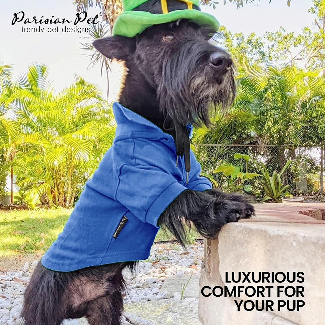 Parisian Pet Dog Polo Shirt – Classic Blue Cotton Pet Apparel