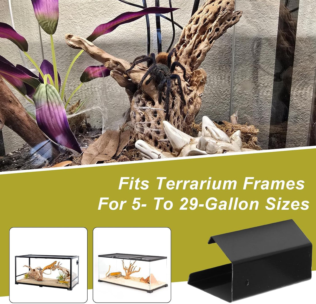 4 Pack Reptile Terrarium Covers Heavy Duty Screen Clips for 5-29