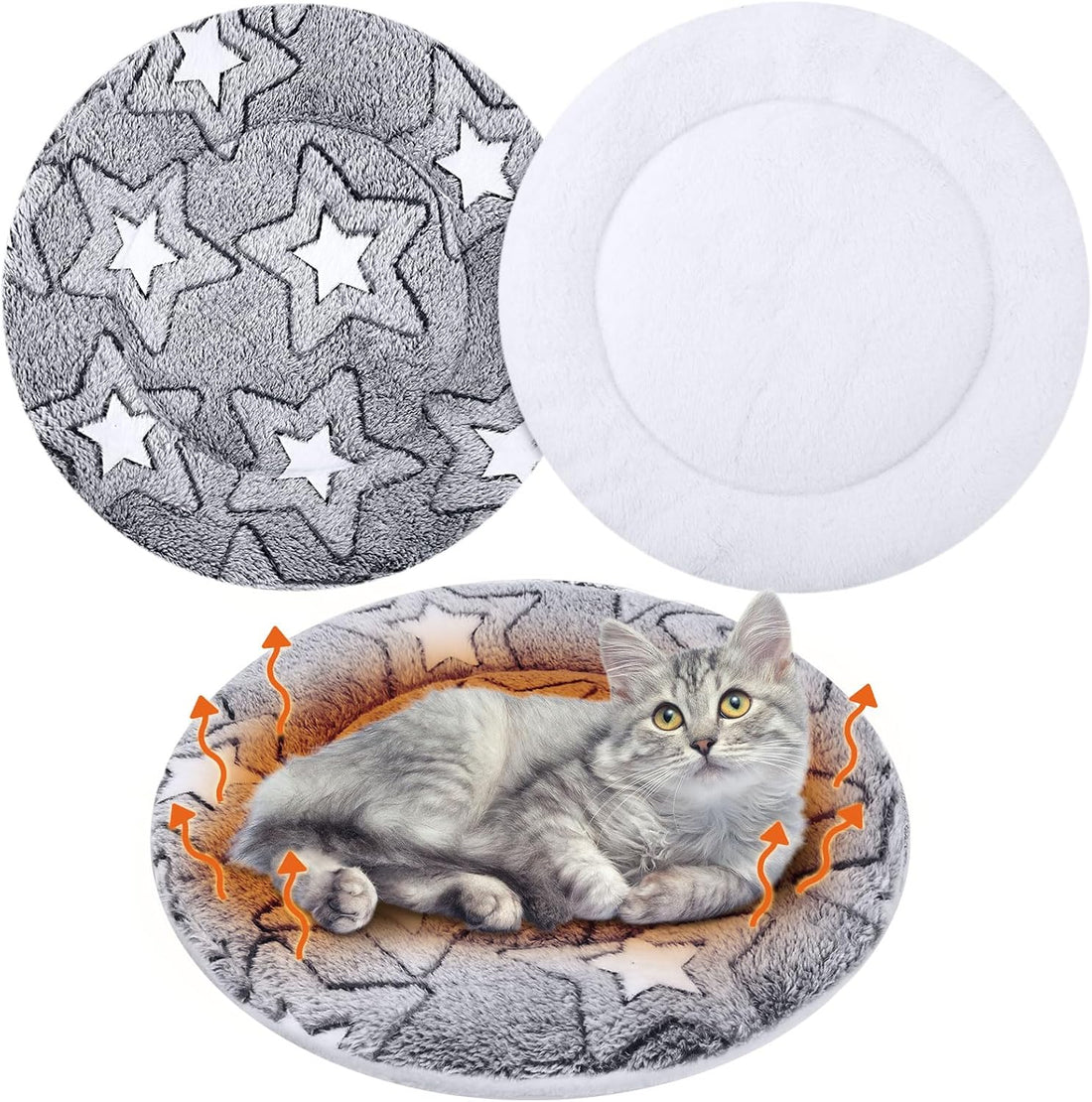 VitalCozy 2 Pack Self Heating Cat Pad Self Warming Dog Mat