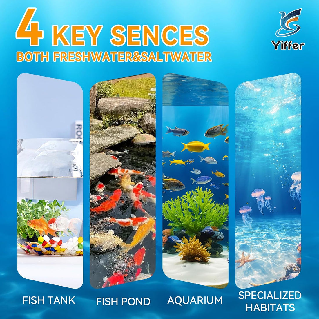 175-Count 8-Way Aquarium Test Strips with Ammonia-Fish Tanks&Ponds