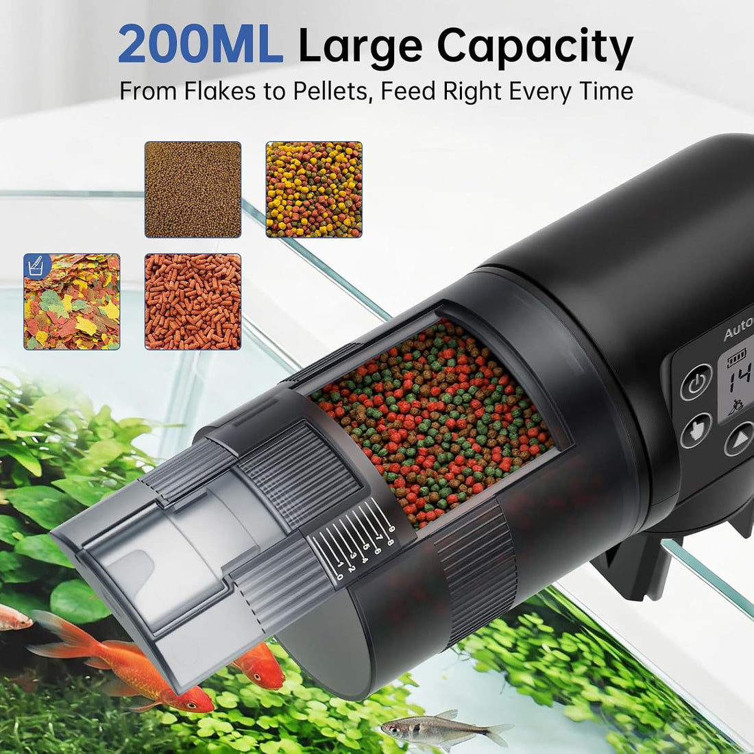 AQQA Automatic Fish Feeder for Aquarium
