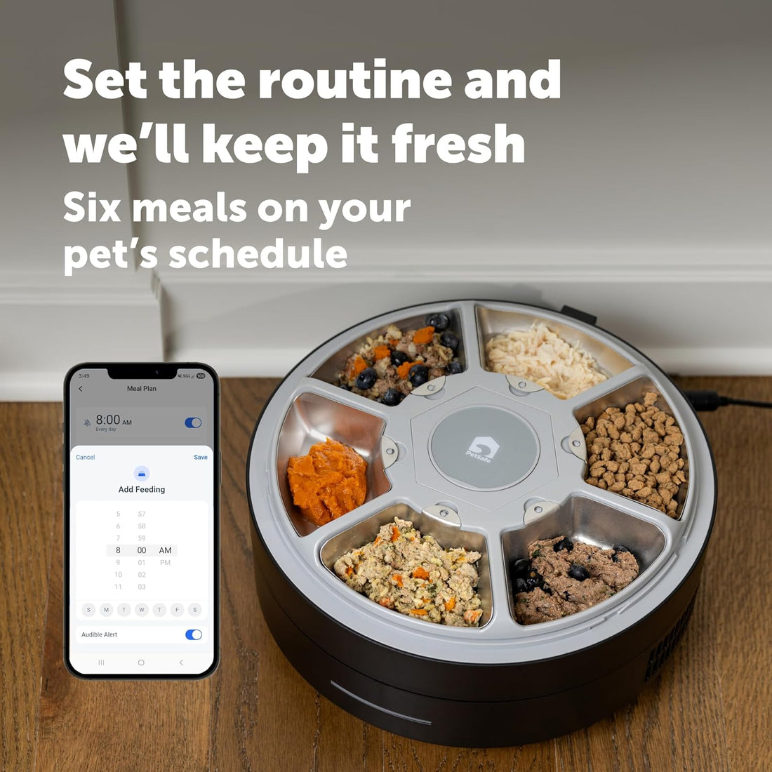 PetSafe FreshFeed Refrigerated Pet Feeder Automatic Wet Food Feeder