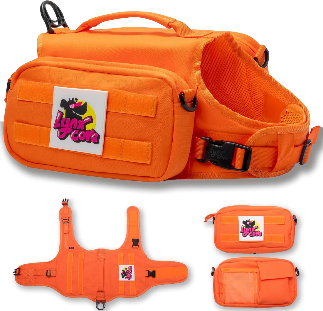 Dog Backpack for Small Medium Large Dogs,Adjustable Dog Backpack