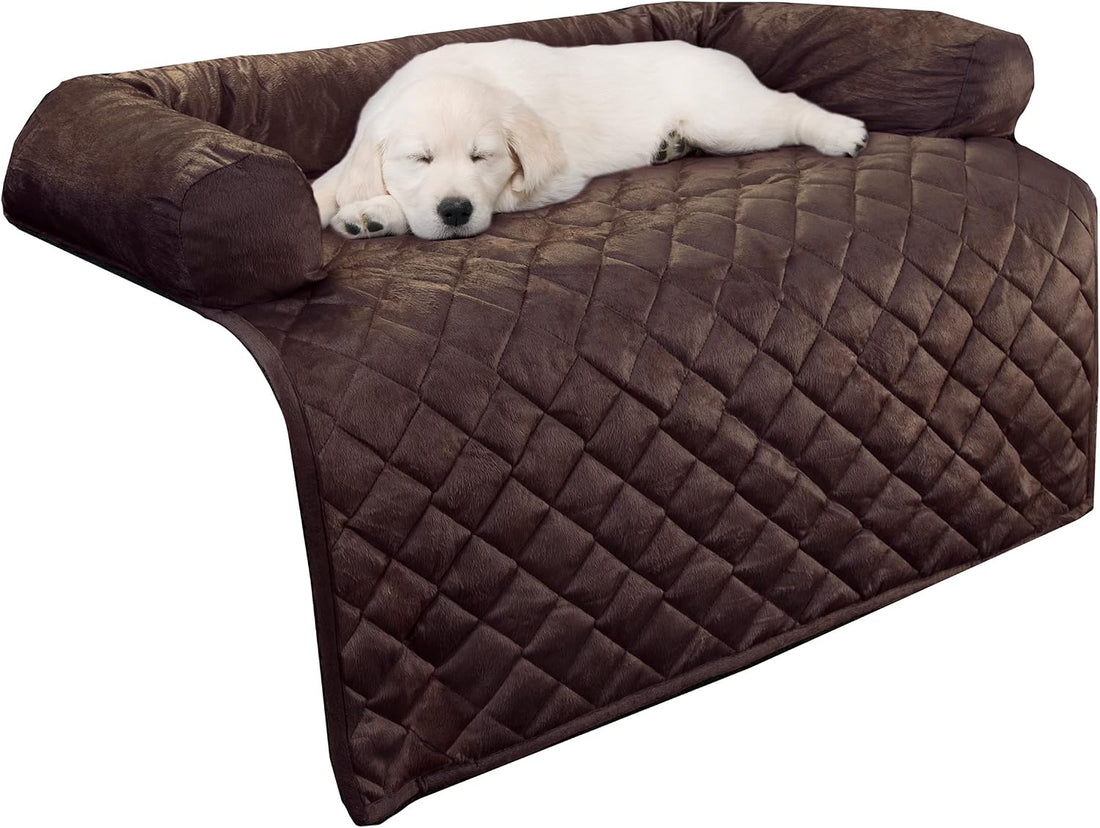 Couch Cover for Dogs - 35x35 Pet Furniture Protector with Memory Foam
