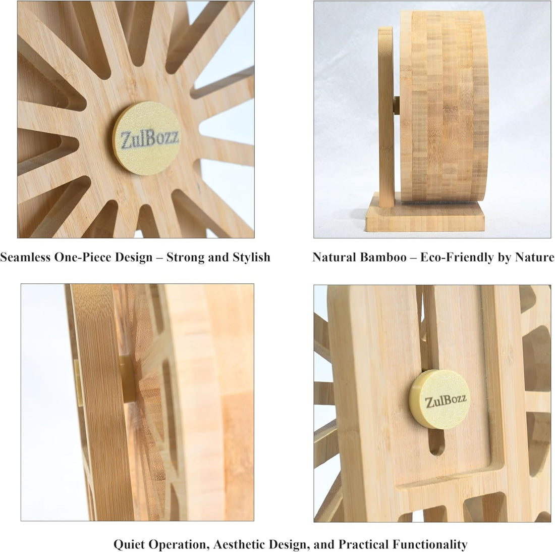 7" Silent Wooden Hamster Wheel