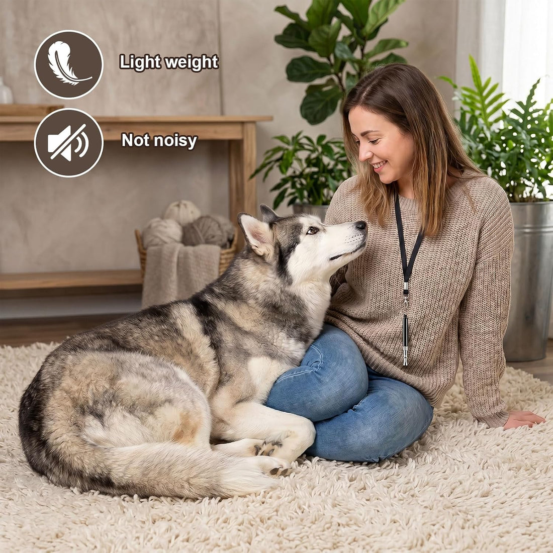 2 Pack Dog Whistle to Stop Barking, Dog Whistle Training Set