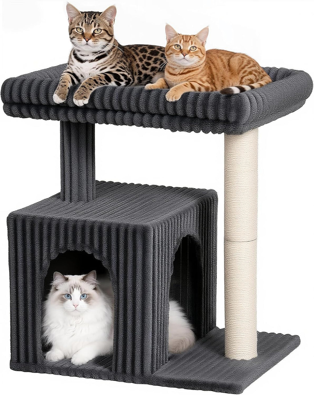 22.8" Cat Tree for Large Cat, 20.9 * 15.7in Large Perch