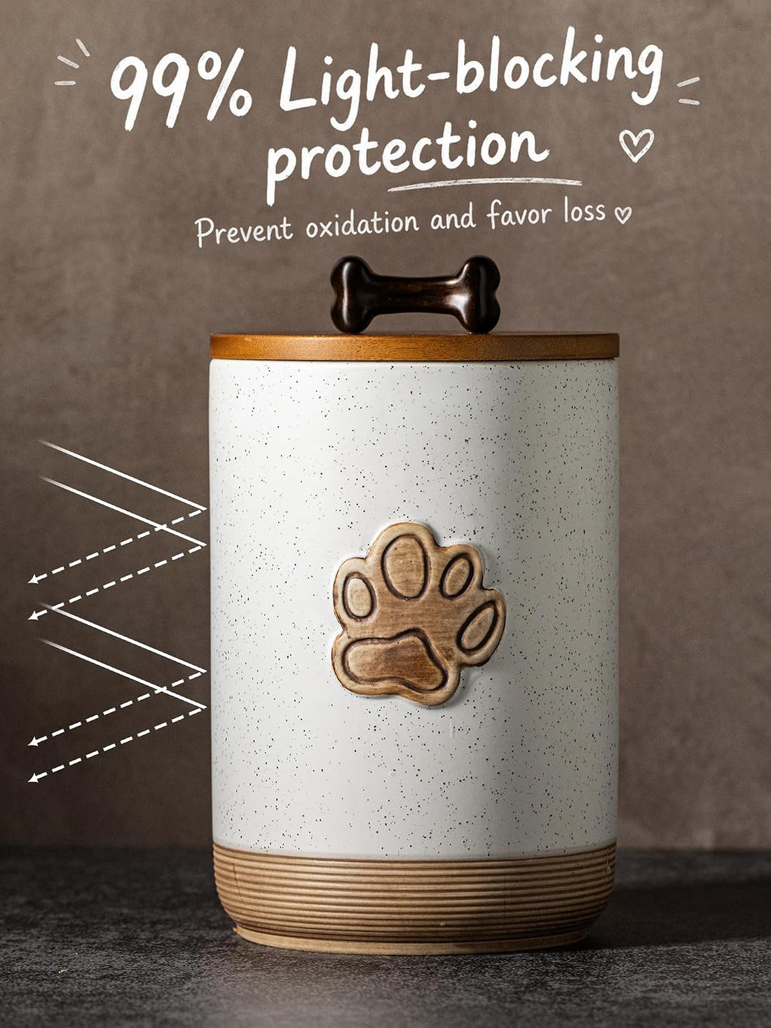 Miamolo Dog Treat Container with Lid