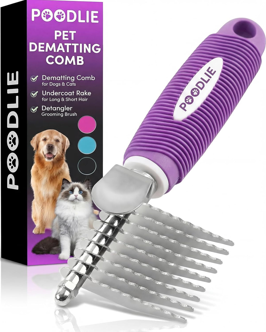 Poodle Pet Dematting & Detangling Comb