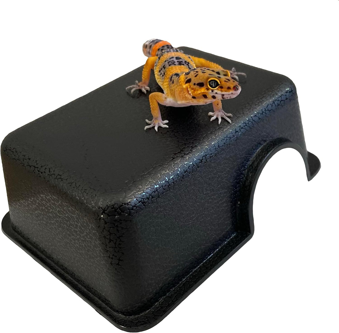 Plastic Reptile Hide Box for Leopard Geckos, Snakes, Lizards