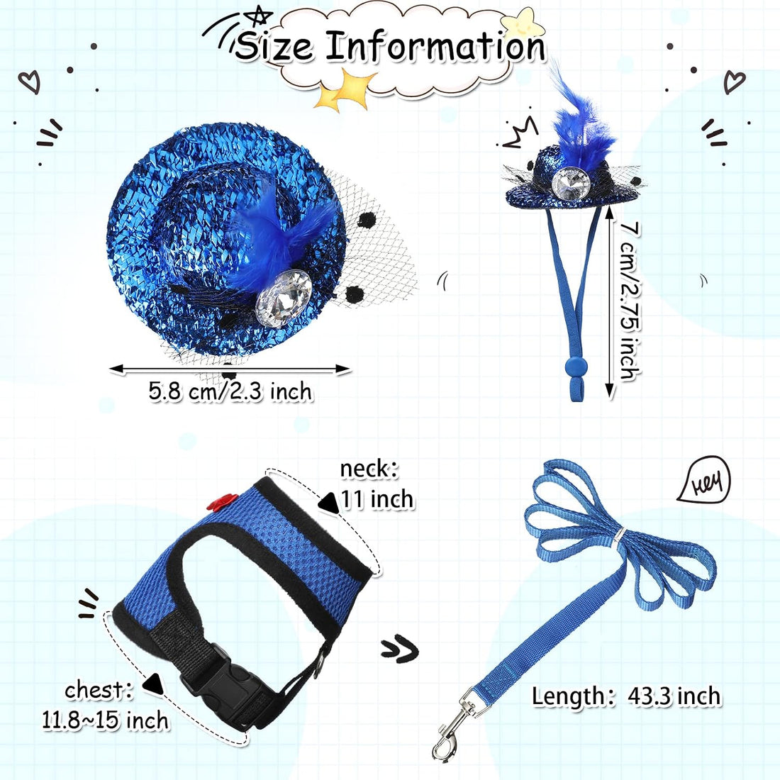 Zhanmai 9 Pcs Chicken Harness and Leash for Hens, Chicken Accessories