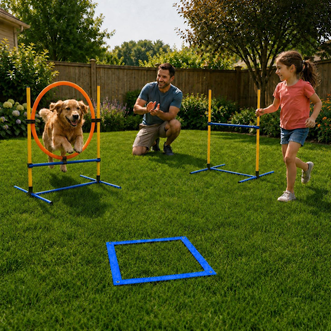 Dog Agility Equipment - Dog Obstacle Course Backyard Set