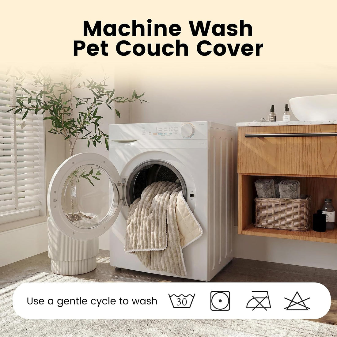 Pet Couch Cover for Sofa, Waterproof Sofa Covers Washable, 70.9"