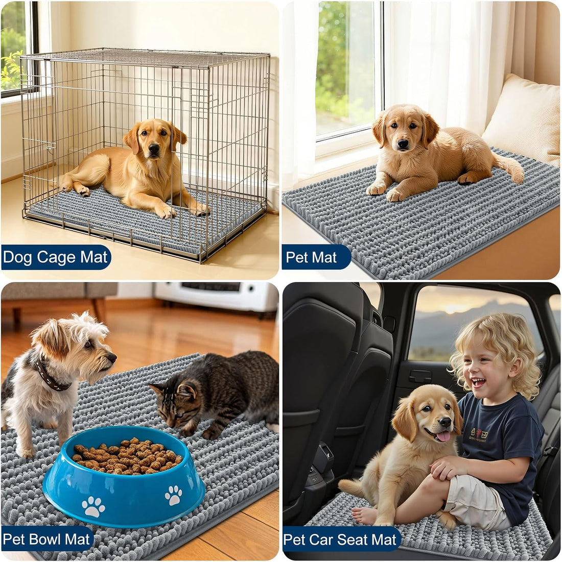 OLANLY Dog Door Mat for Muddy Paws 30x20