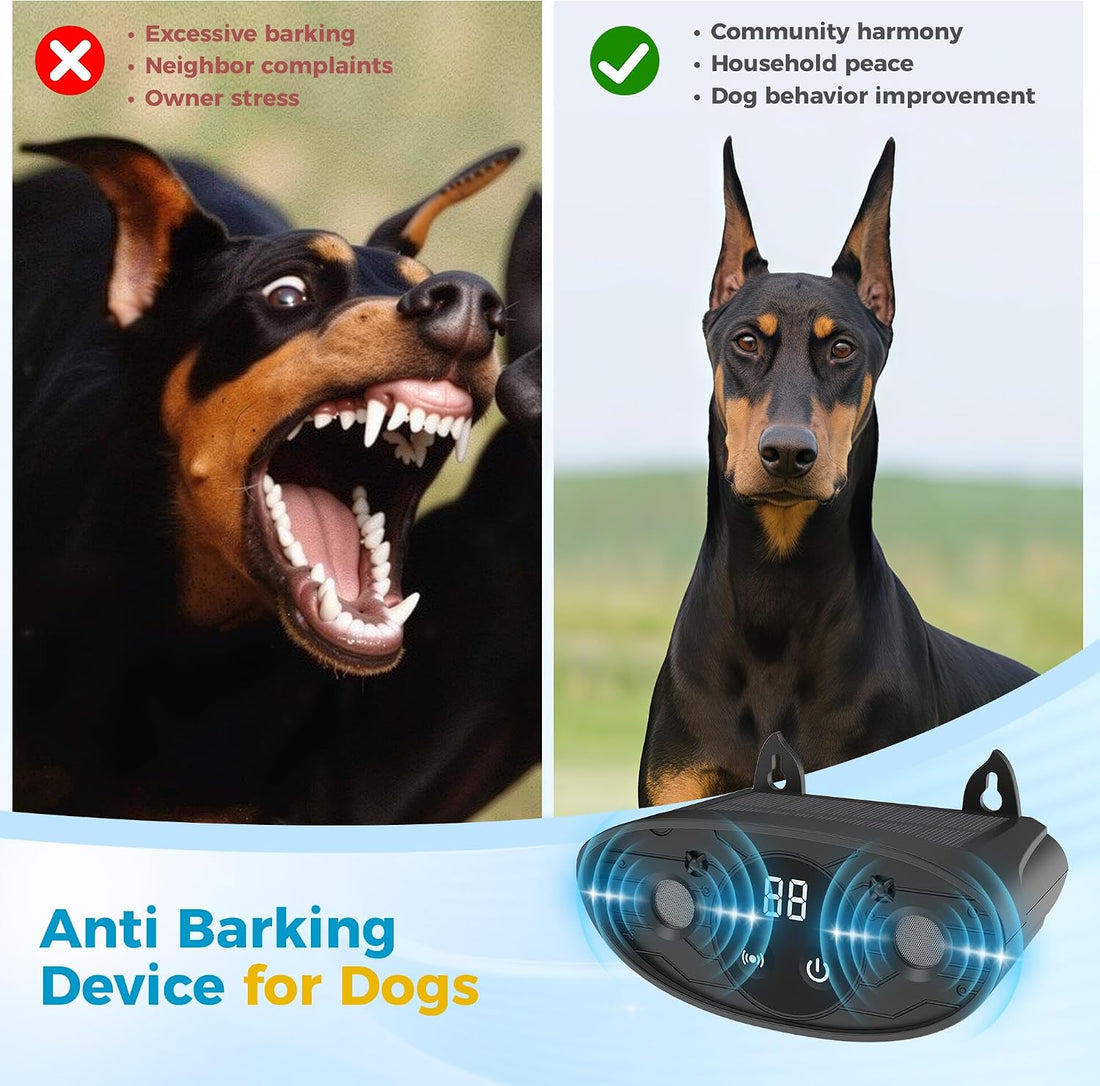 Solar Ultrasonic Bark Deterrent Device for Dogs